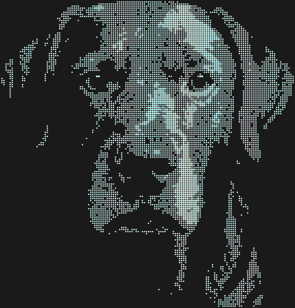 Трафарет Labrador — RHT_DOG3_MULTY_CRYSTAL_AB_DMC