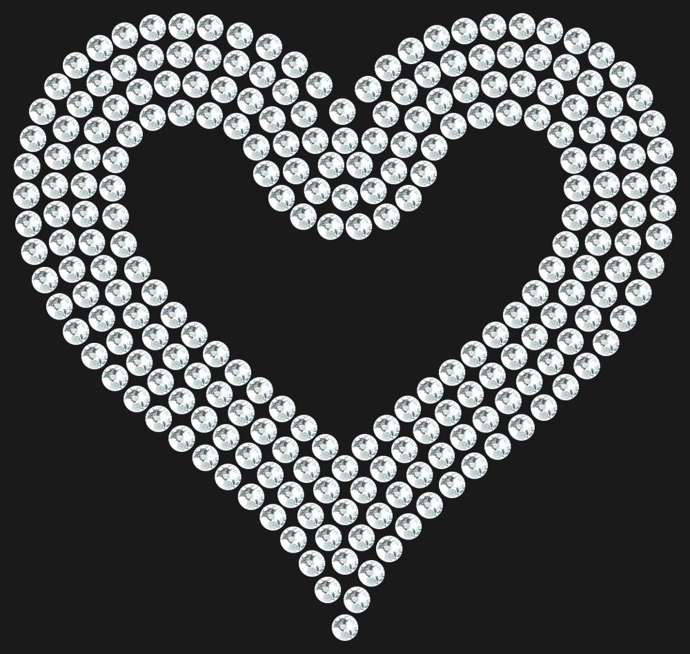 Трафарет Outline heart — RHT_HEART3_SS12_CRYSTAL_CLEAR