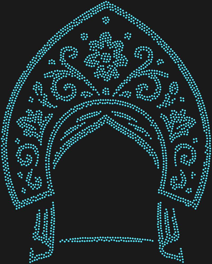 Трафарет Kokoshnik — RHT_KOKOSHNIK1_SS10_LT_SAPPHIRE