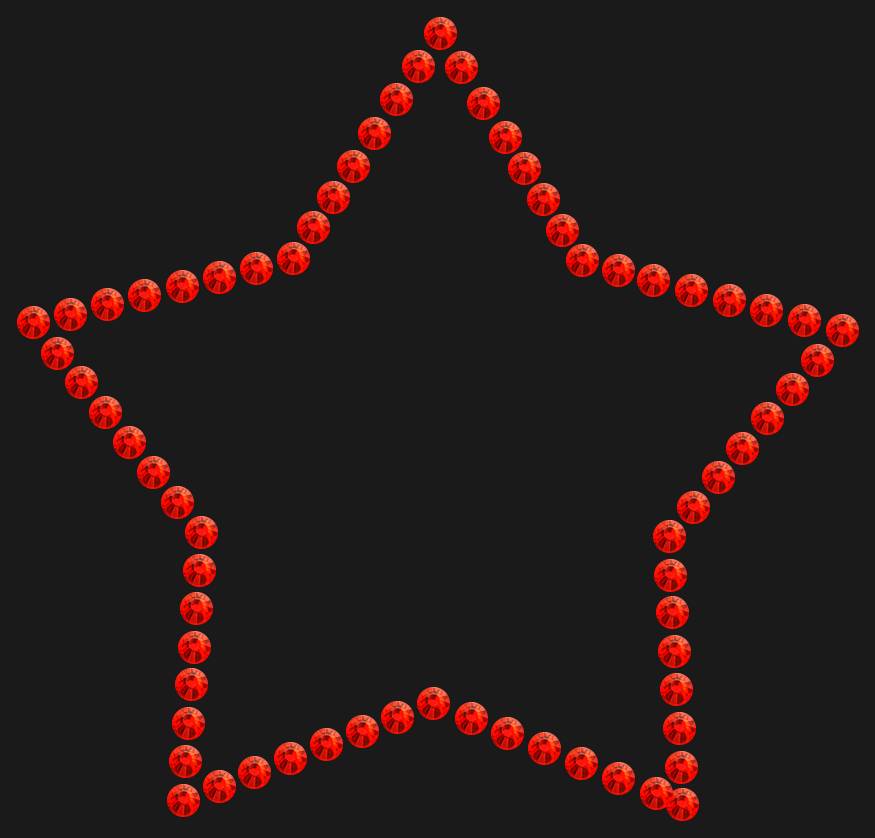 Трафарет Star contour — RHT_STAR1_SS10_LT_SIAM
