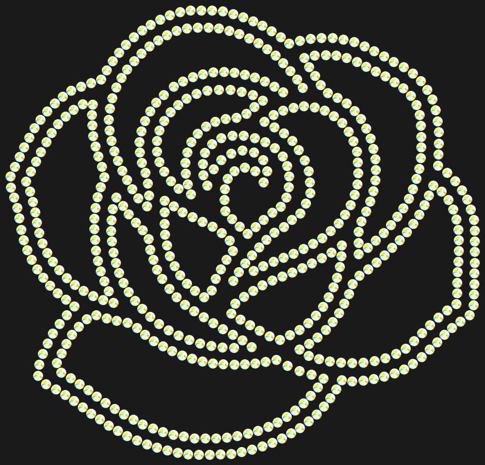 Трафарет Rose — RHT_ROSE1_SS6_CRYSTAL_AB
