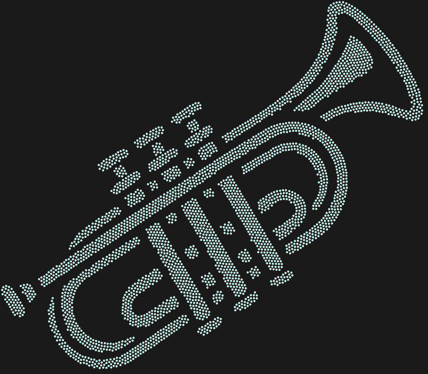 Трафарет Труба — TRUMPET1