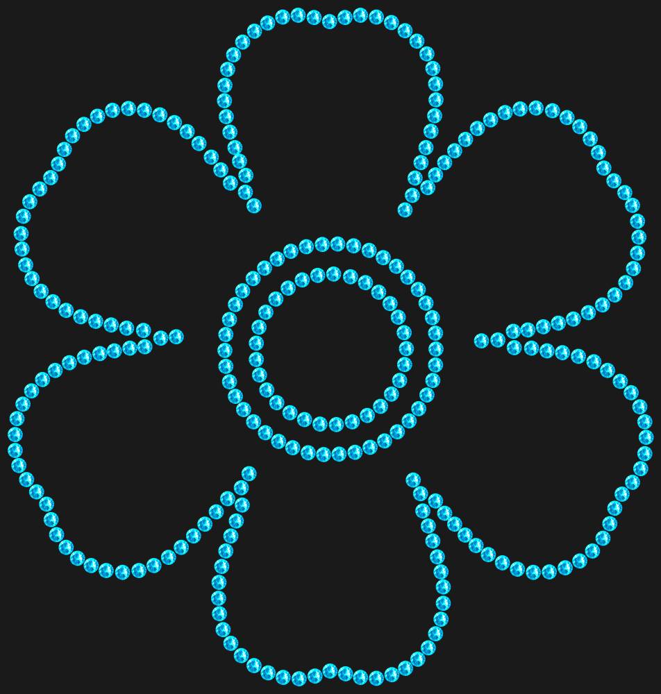Трафарет Forget-me-not — RHT_FLOWER3_SS10_AQUAMARINE