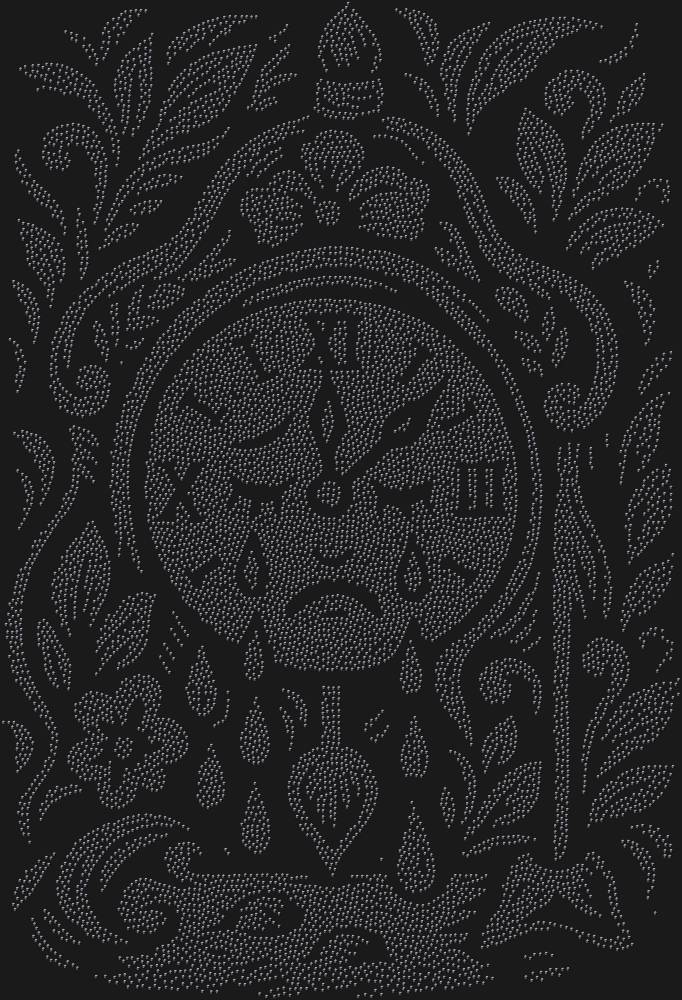Трафарет The clock that could cry — RHT_CRYINGCLOCK1_SS10_JET_BLACK