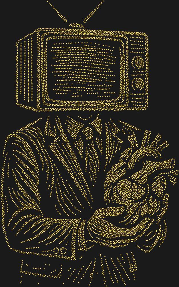 Трафарет TV man — RHT_PERSON1_SS16_RED_VOLCANO