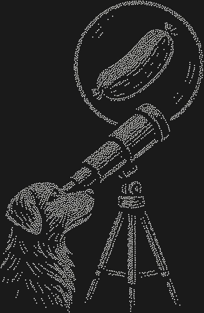 Трафарет Пес-астроном — RHT_DOG6_SS10_CRYSTAL_AB