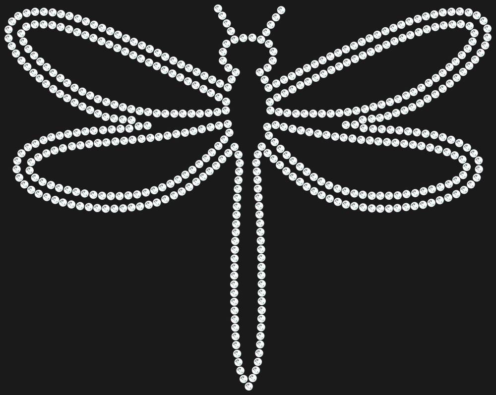 Трафарет Dragonfly — RHT_DRAGONFLY1_SS6_CRYSTAL_CLEAR