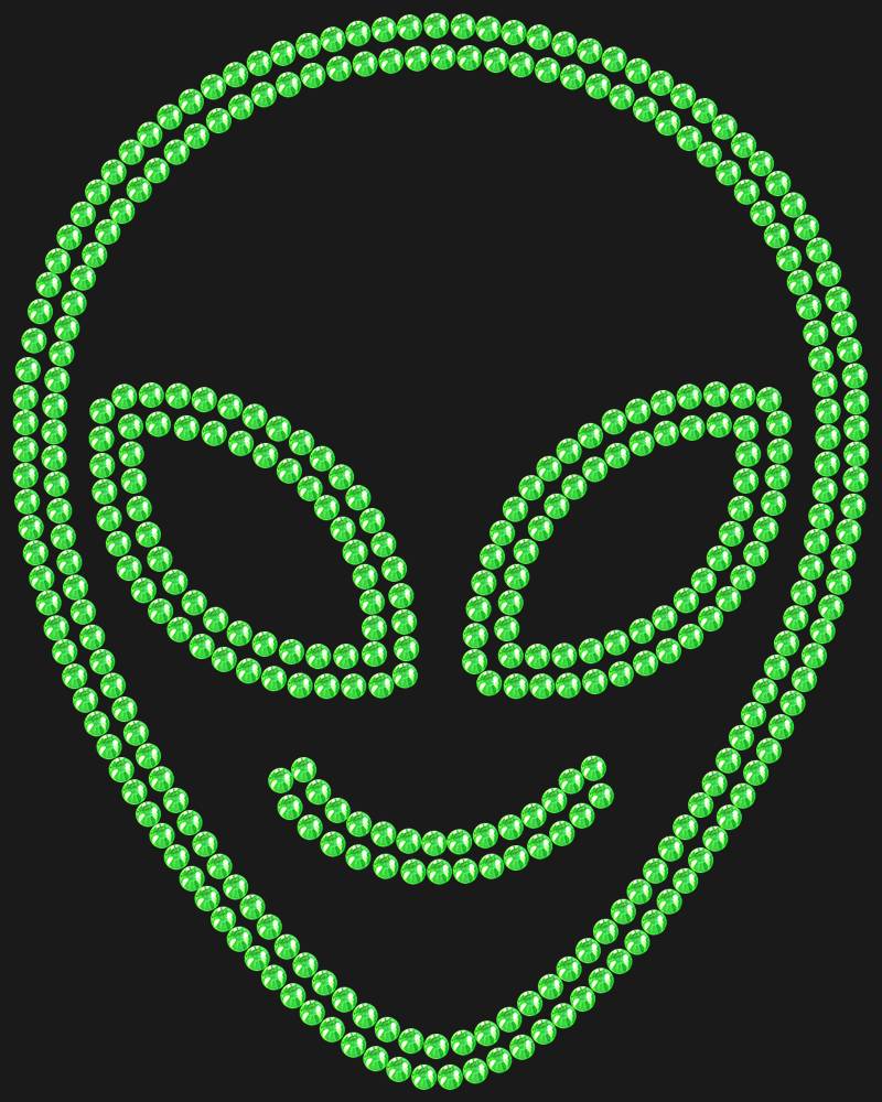 Трафарет Cute alien — RHT_UFO2_SS10_LT_PERIDOT