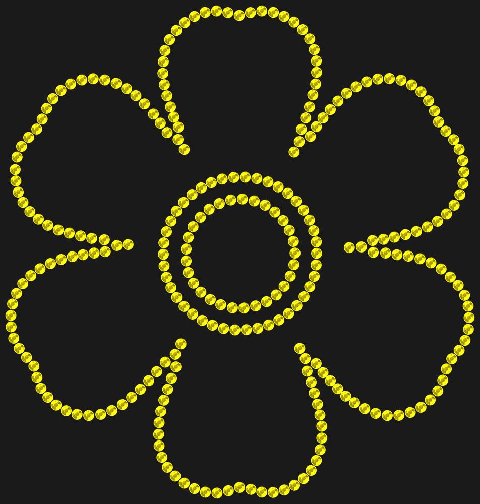 Трафарет Forget-me-not — RHT_FLOWER3_SS16_CITRINE