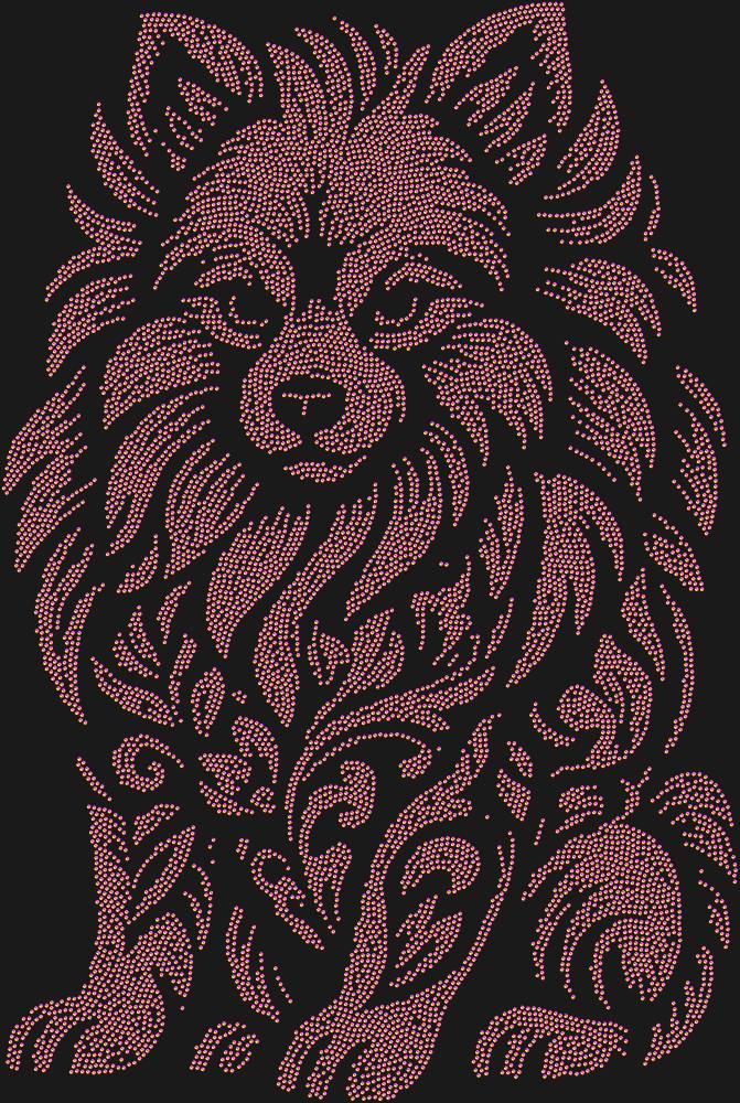 Трафарет Pomeranian Spitz — RHT_SPITZ1_SS16_RAINBOW
