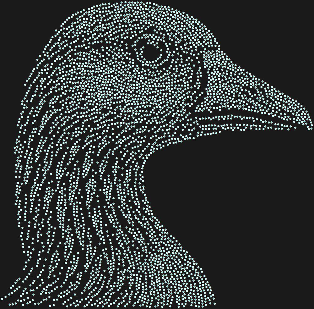 Трафарет Гусь — RHT_GOOSE1_SS20_CRYSTAL_AB_DMC