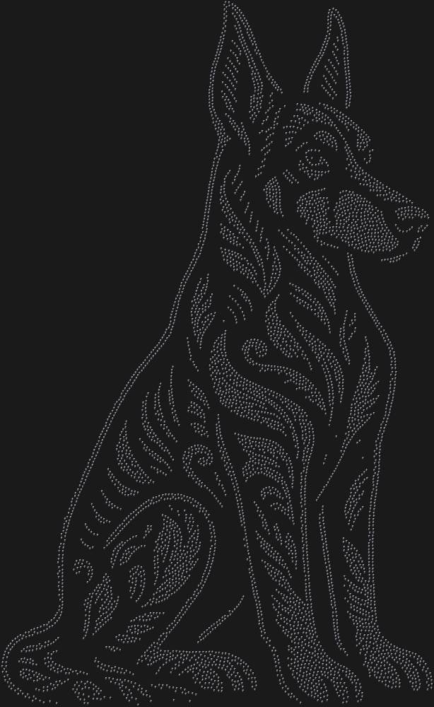 Трафарет Доберман-пинчер — RHT_DOBERMAN2_SS16_JET_BLACK