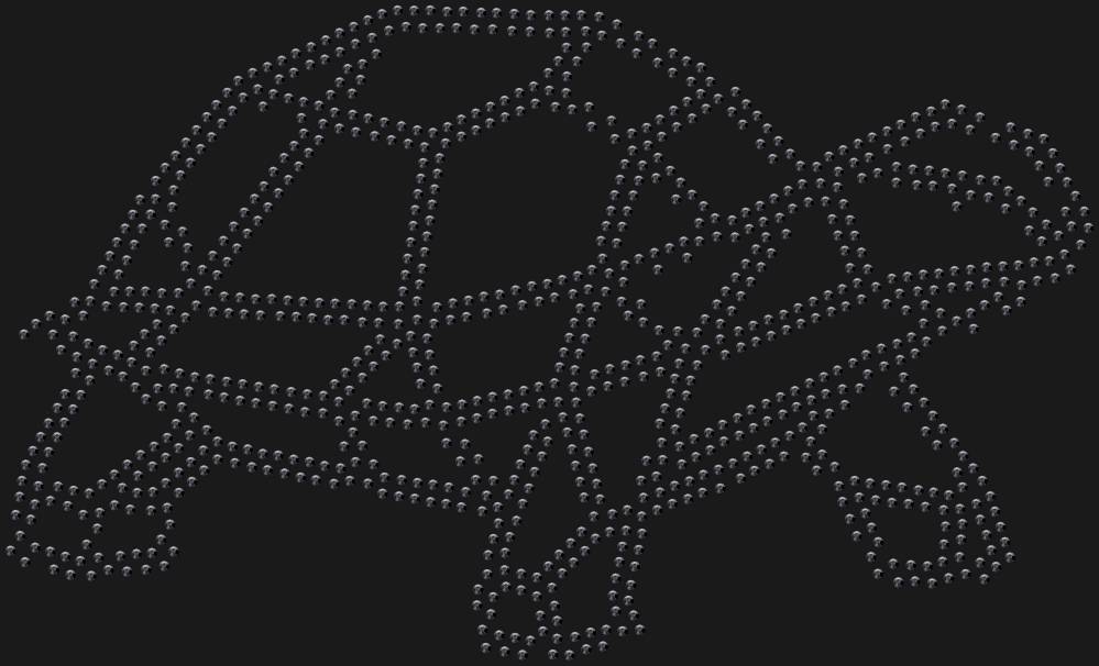 Трафарет Low-poly turtle — RHT_TURTLE2_SS16_JET_BLACK