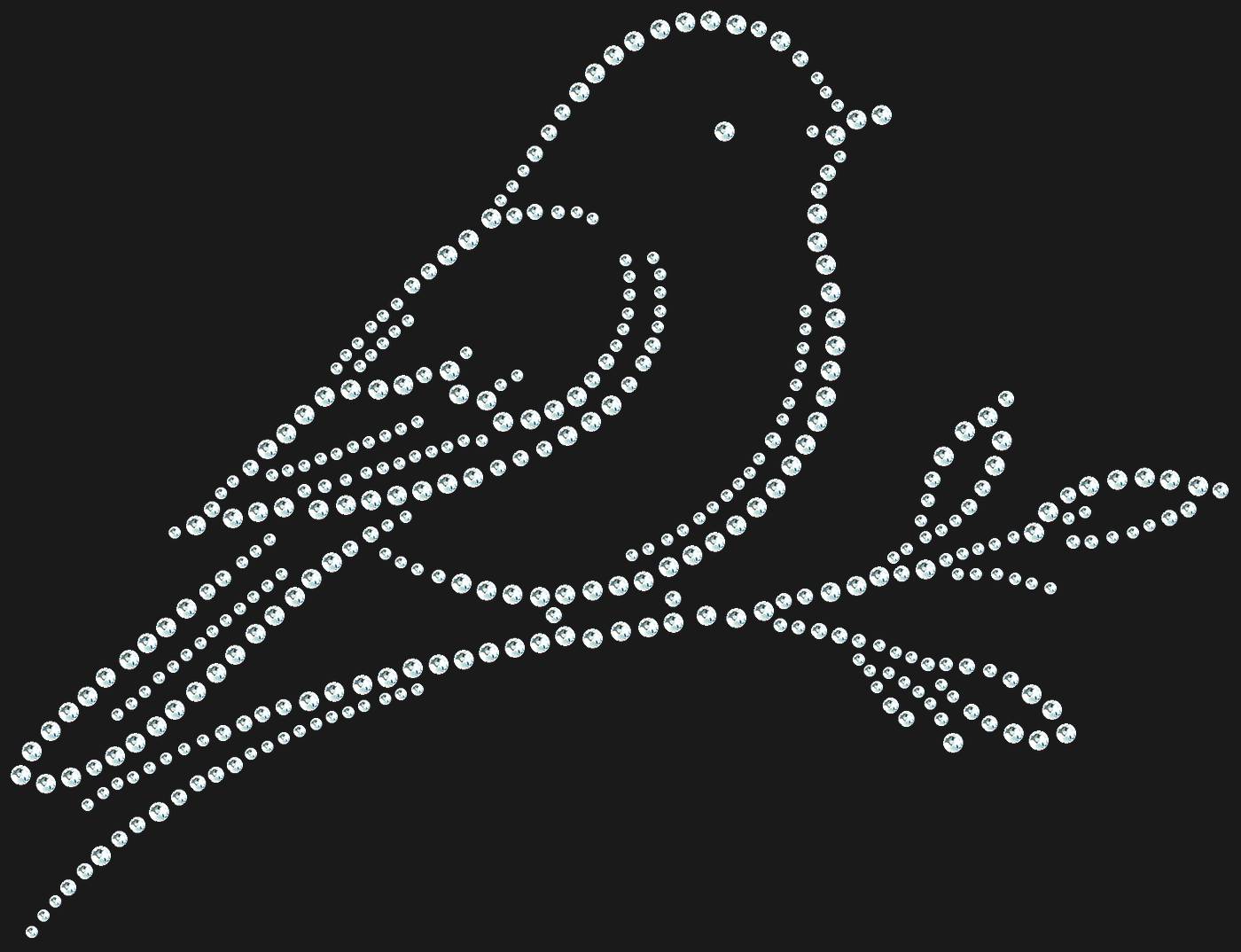 Трафарет Птичка на ветке — BIRDBRANCH1