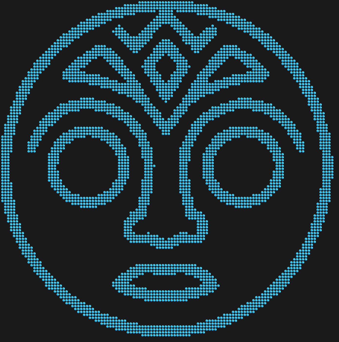 Трафарет Африканская маска Чимало — MASKCHIMALO1