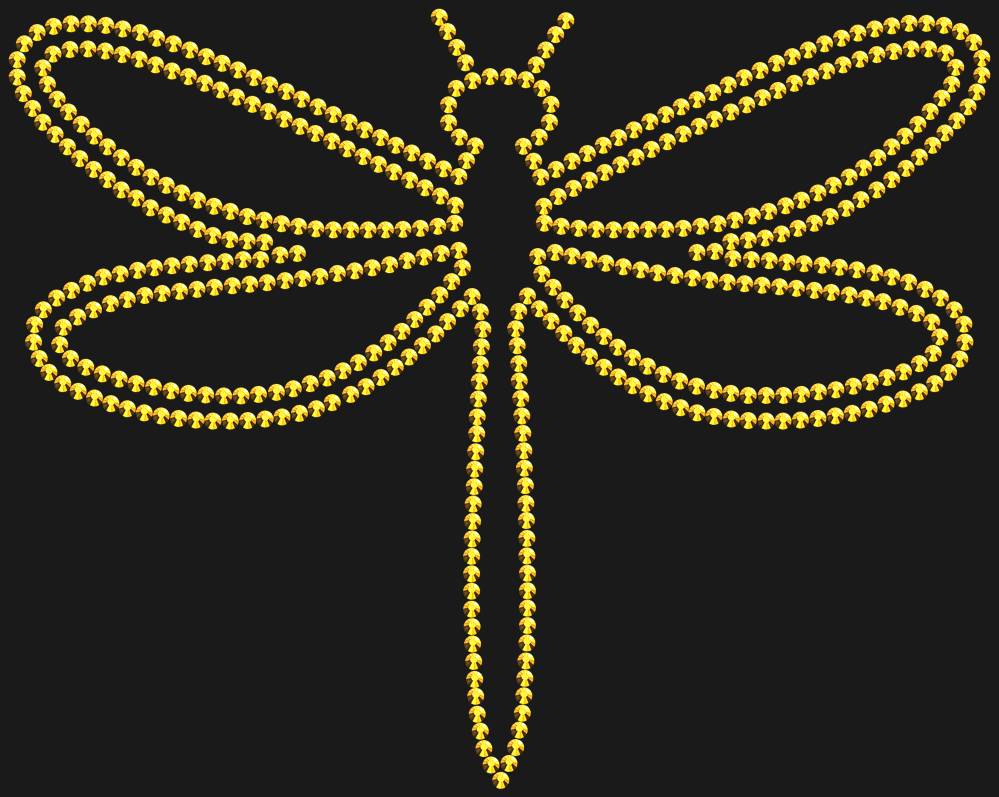 Трафарет Dragonfly — RHT_DRAGONFLY1_SS10_GOLD