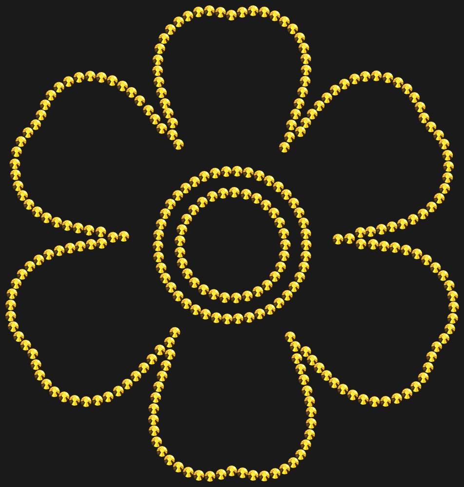 Трафарет Forget-me-not — RHT_FLOWER3_SS10_GOLD
