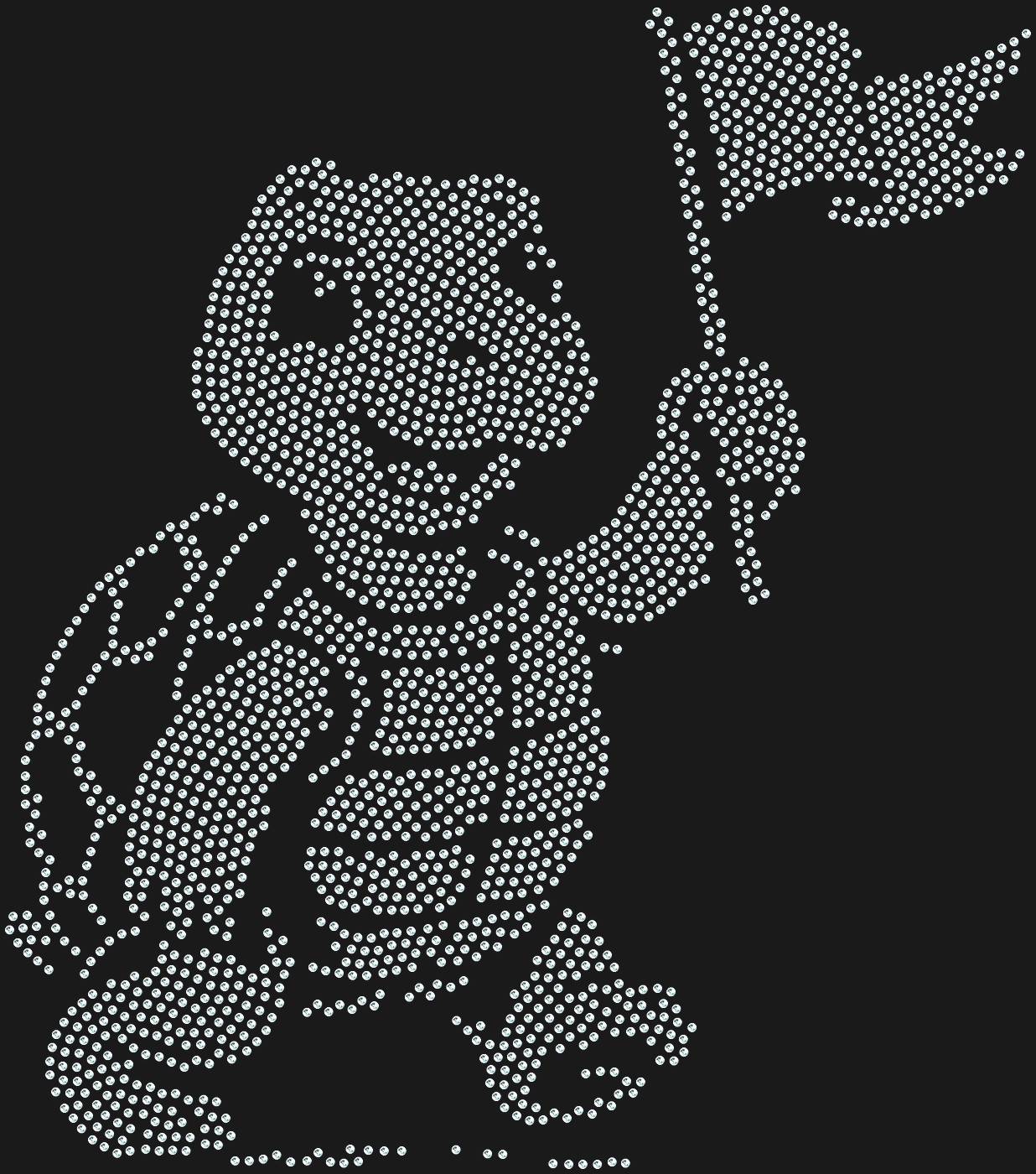 Трафарет Черепаха с флажком — TURTLEFLAG1