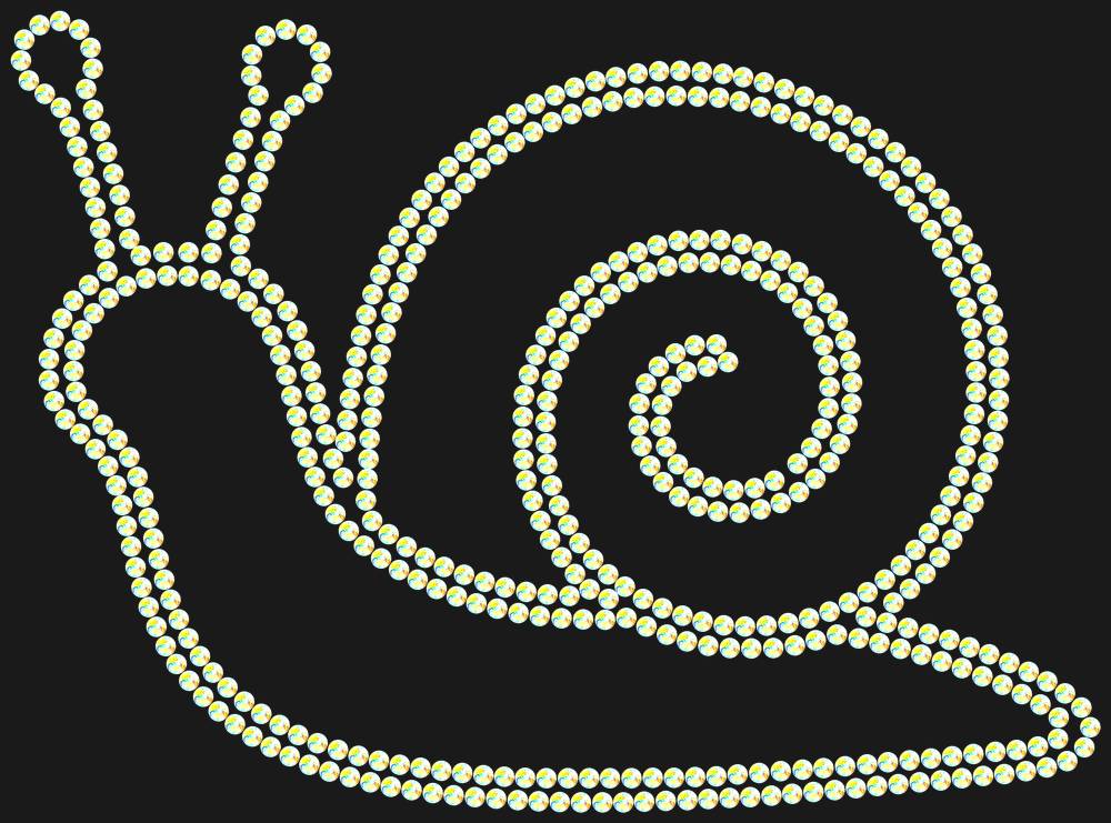 Трафарет Snail — RHT_SNAIL1_SS20_CRYSTAL_AB