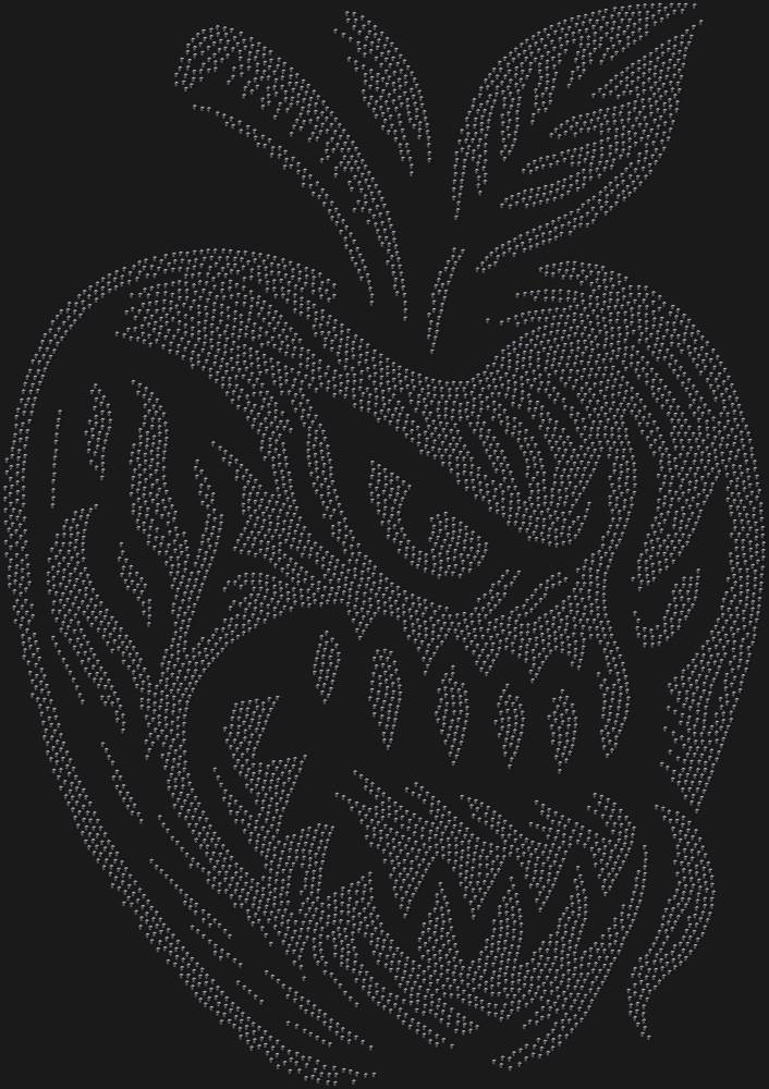 Трафарет Яблоко монстр — RHT_APPLEMONSTER1_SS3_JET_BLACK