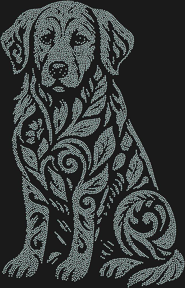 Трафарет Labrador Retriever — RHT_LABRADOR1_SS12_CRYSTAL_AB_DMC