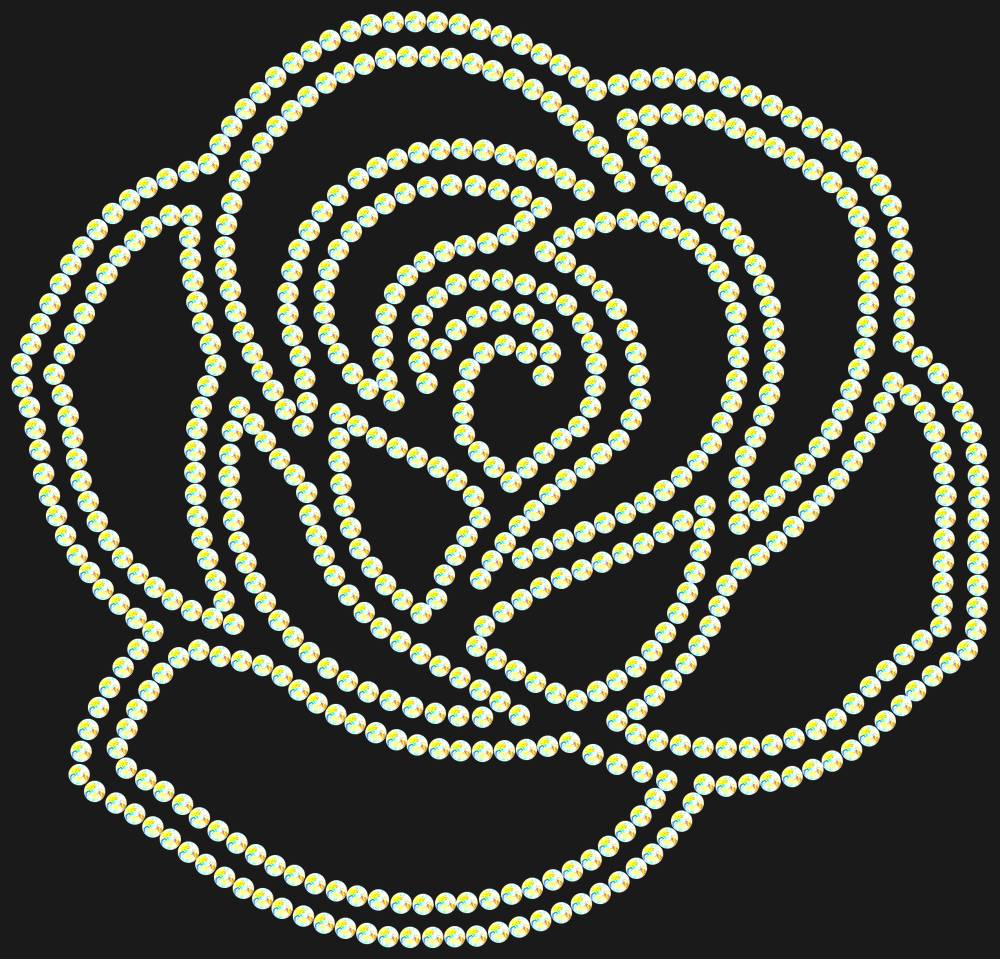 Трафарет Rose — RHT_ROSE1_SS10_CRYSTAL_AB