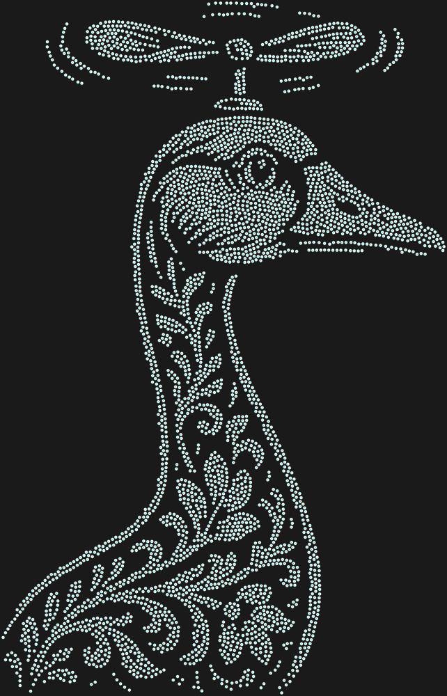 Трафарет Гусь Пропеллер — RHT_GOOSE2_SS10_CRYSTAL_AB_DMC