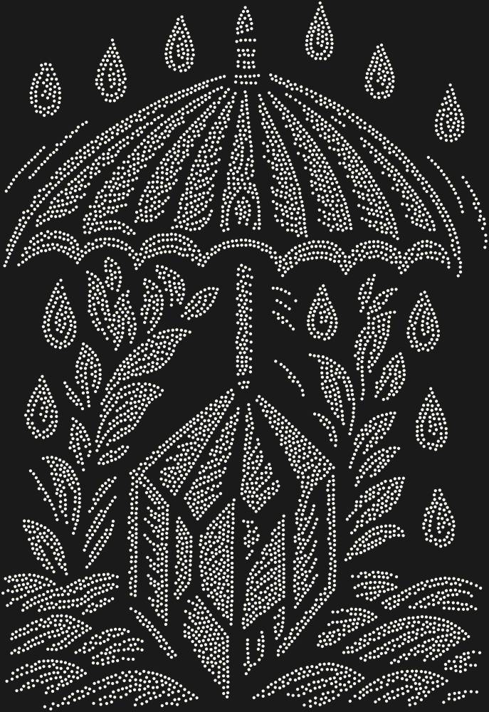 Трафарет An umbrella over the magical crystal — RHT_UMBRELLACRYSTAL1_SS12_CRYSTAL_AB