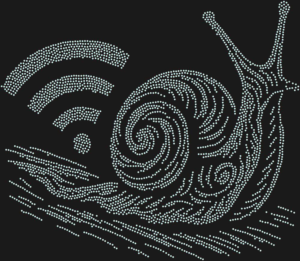 Трафарет Медленный интернет — RHT_SNAIL3_SS12_CRYSTAL_AB_DMC
