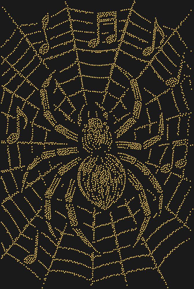Трафарет Паук-музыкант — RHT_SPIDER1_SS16_RED_VOLCANO