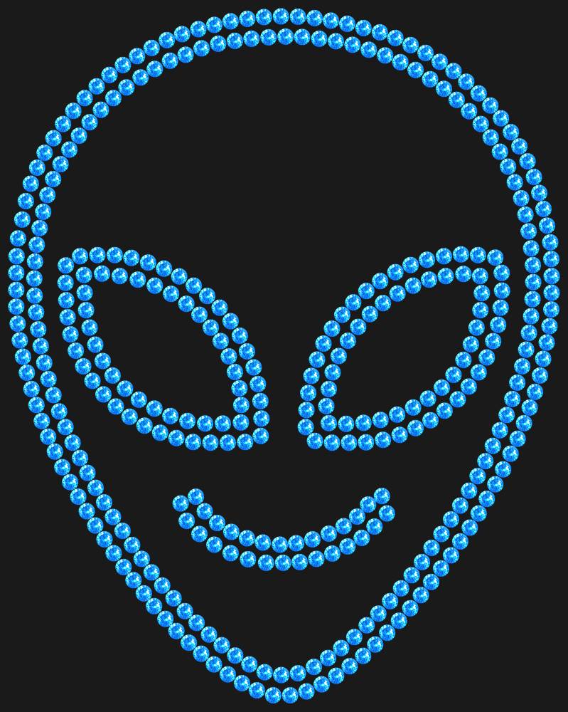 Трафарет Cute alien — RHT_UFO2_SS16_LT_SAPPHIRE