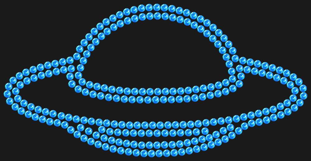 Трафарет Flying saucer — RHT_UFO3_SS16_LT_SAPPHIRE
