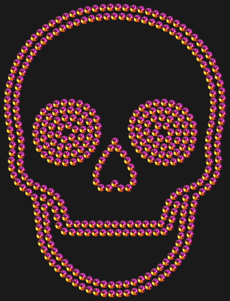 Трафарет Skull — RHT_SCULL2_SS16_RAINBOW