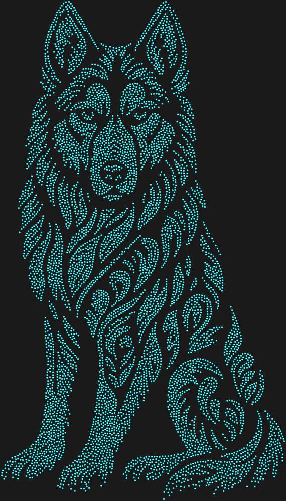Трафарет Хаски — RHT_HUSKY1_SS6_AQUAMARINE