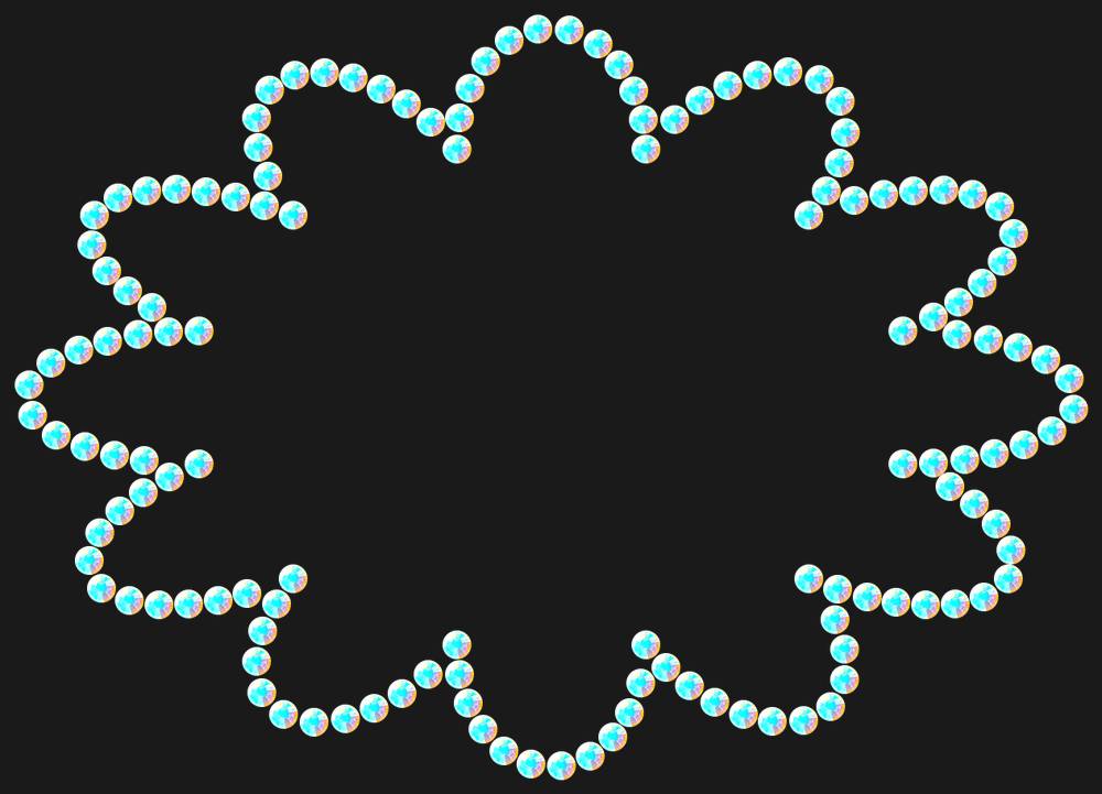 Трафарет Speech bubble — RHT_CLOUD1_SS10_CRYSTAL_AB_DMC