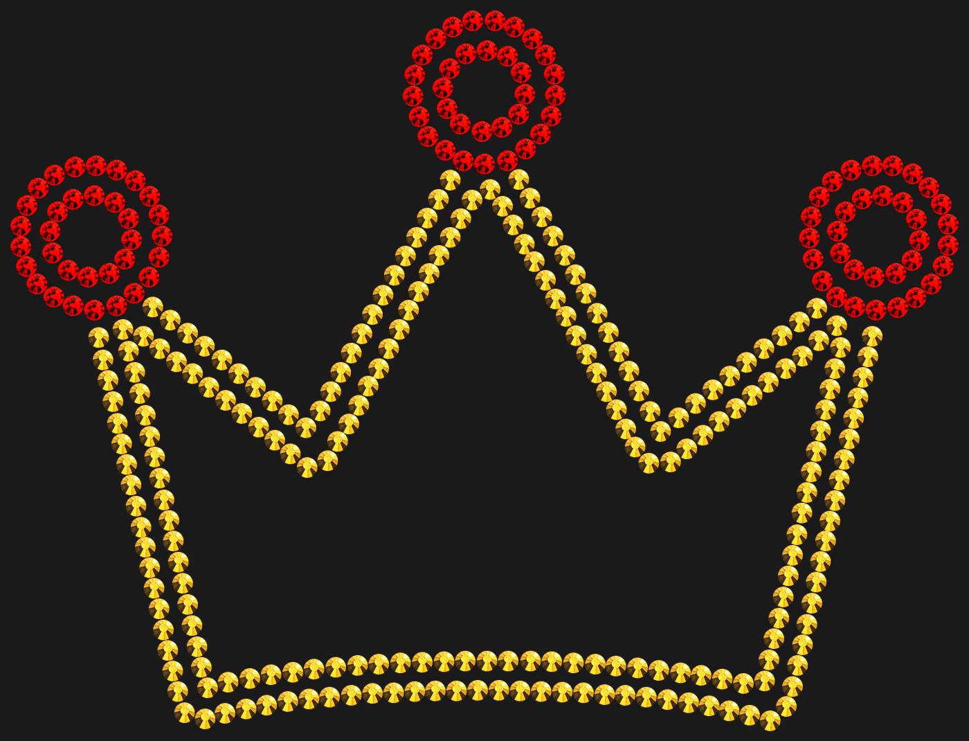 Трафарет Корона цветная — CROWN1C