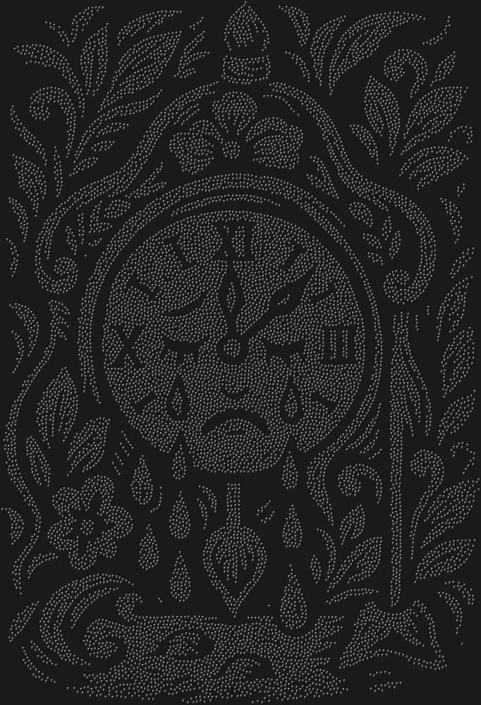 Трафарет Часы которые могли плакать — RHT_CRYINGCLOCK1_SS6_JET_BLACK