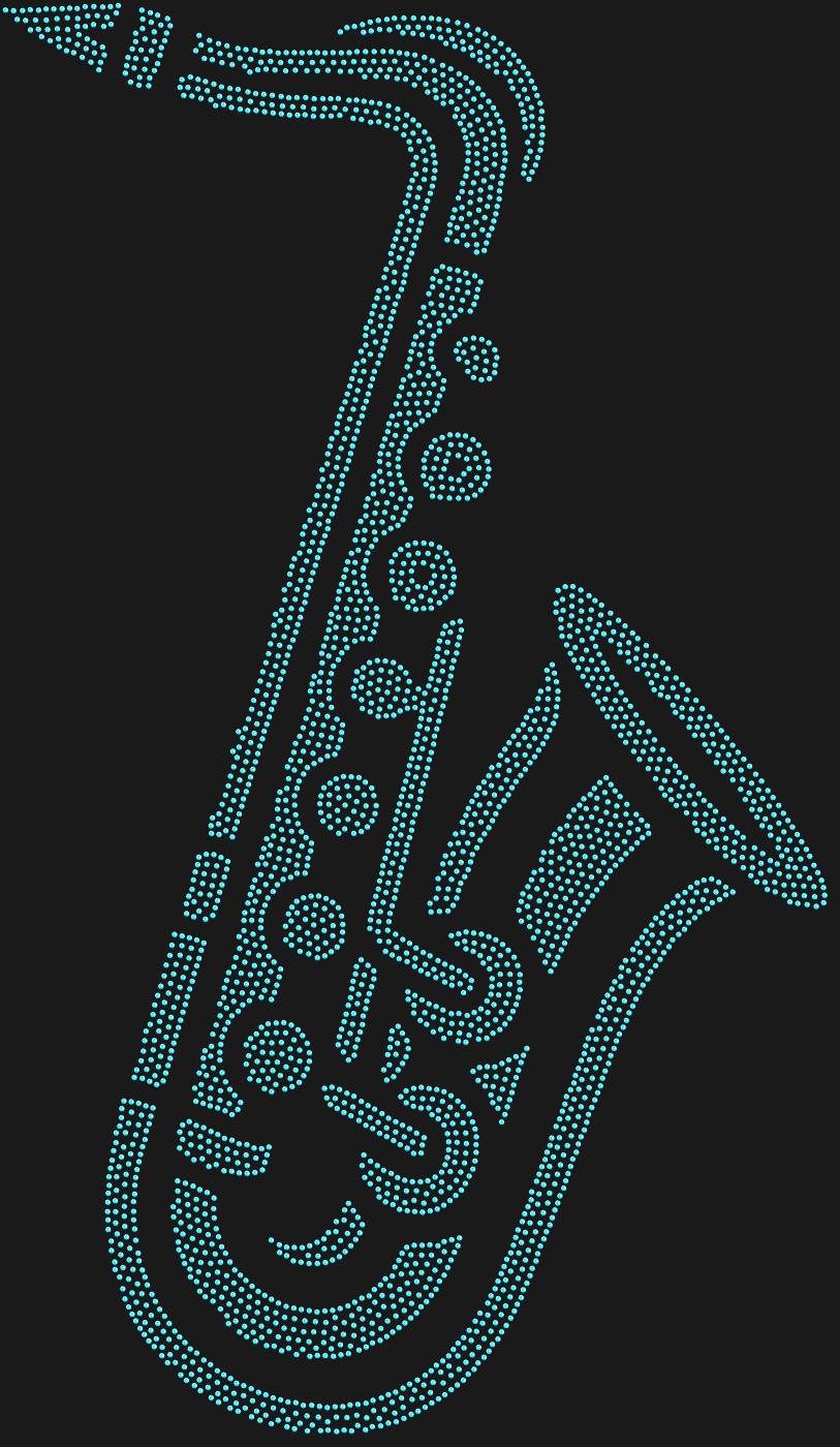 Трафарет Саксофон — SAXOPHONE1