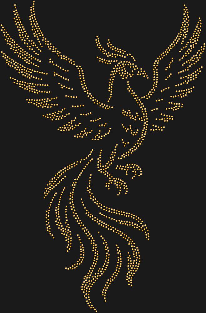 Трафарет Phoenix bird — RHT_FENIX1_SS10_RED_VOLCANO