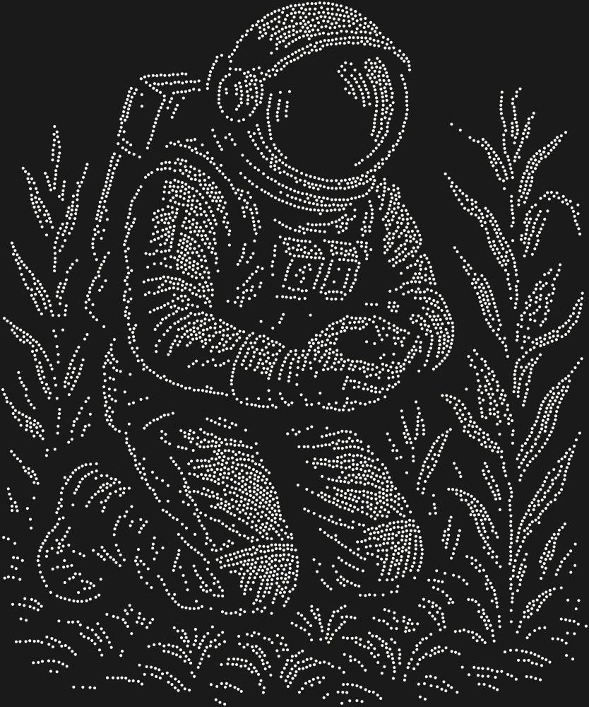 Трафарет Астронавт-фермер — RHT_ASTRONAUT1_SS16_CRYSTAL_AB