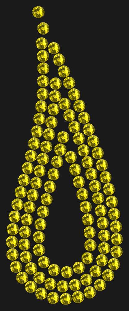 Трафарет Droplet with outline — RHT_TEAR3_SS16_OLIVE