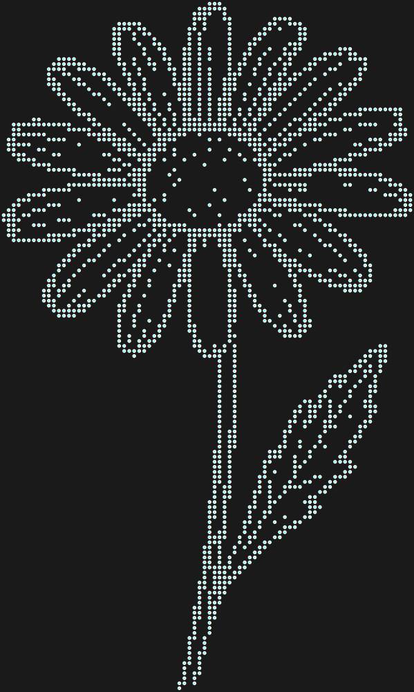 Трафарет Chamomile — RHT_CHAMOMILE1_SS10_CRYSTAL_AB_DMC