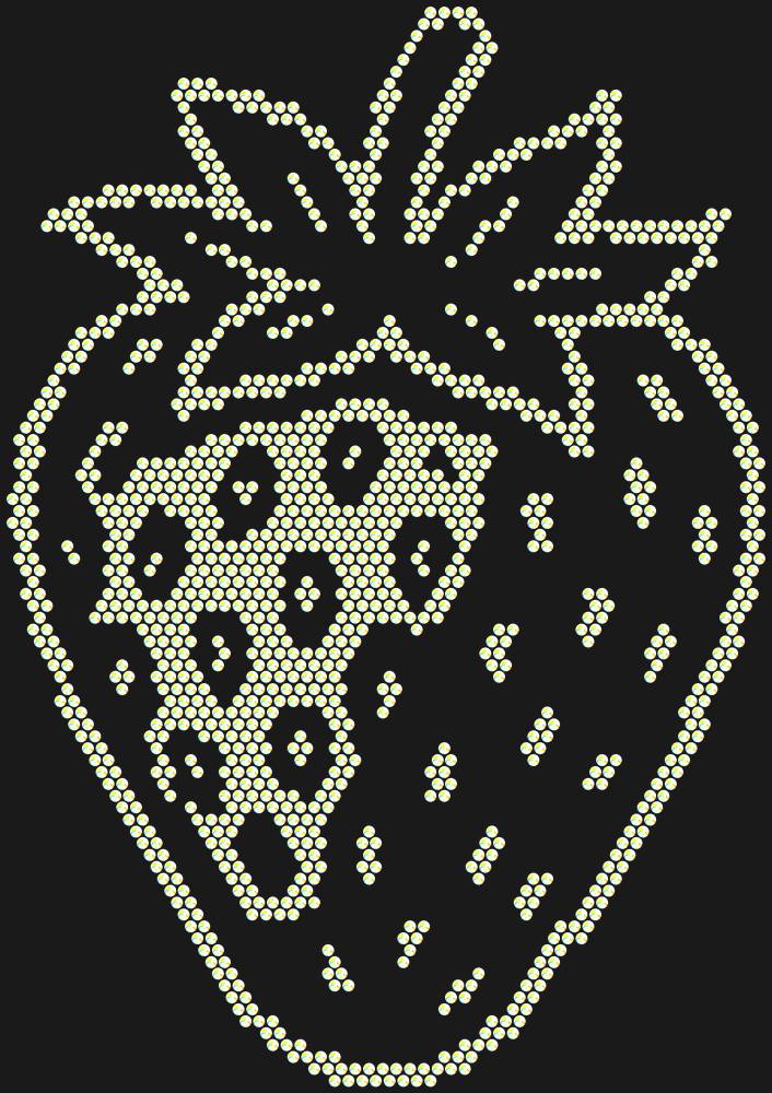 Трафарет Strawberry — RHT_STRAWBERRY1_SS6_CRYSTAL_AB