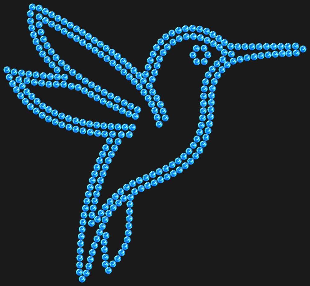 Трафарет Hummingbird — RHT_HUMMINGBIRD1_SS10_LT_SAPPHIRE