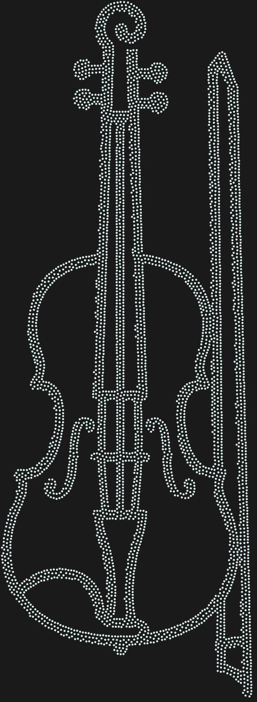 Трафарет Скрипка — VIOLIN2