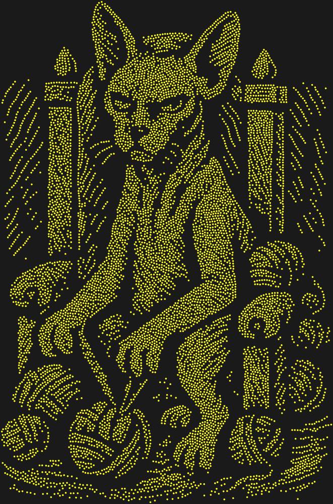 Трафарет Emperor Cat — RHT_CATEMPEROR1_SS8_CITRINE