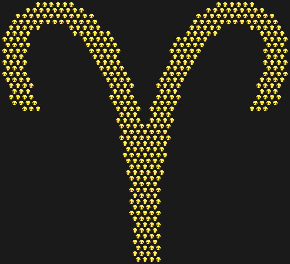 Трафарет Aries (Zodiac sign) — RHT_ZODIACARIES1_SS16_GOLD