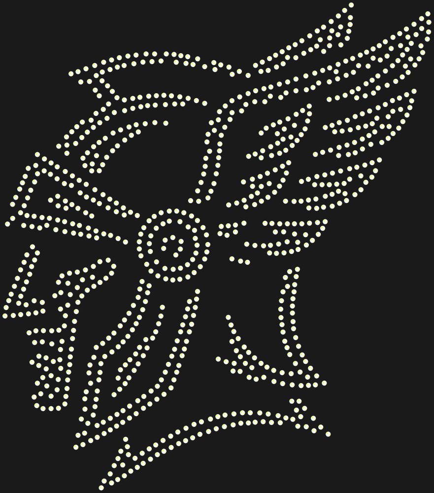Трафарет Warrior in a winged helmet — RHT_HELMET1_SS12_CRYSTAL_AB