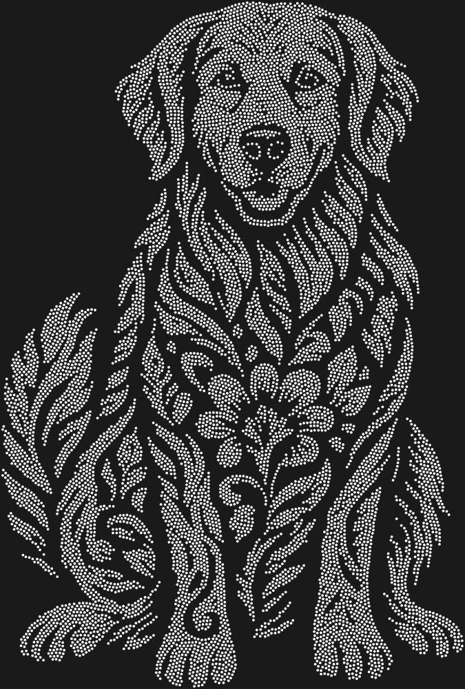 Трафарет Golden Retriever — RHT_GOLDENRETRIEVER1_SS5_CRYSTAL_CLEAR