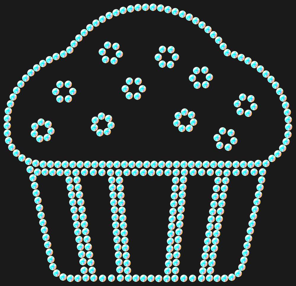 Трафарет Muffin — RHT_CAKE1_SS16_CRYSTAL_AB_DMC